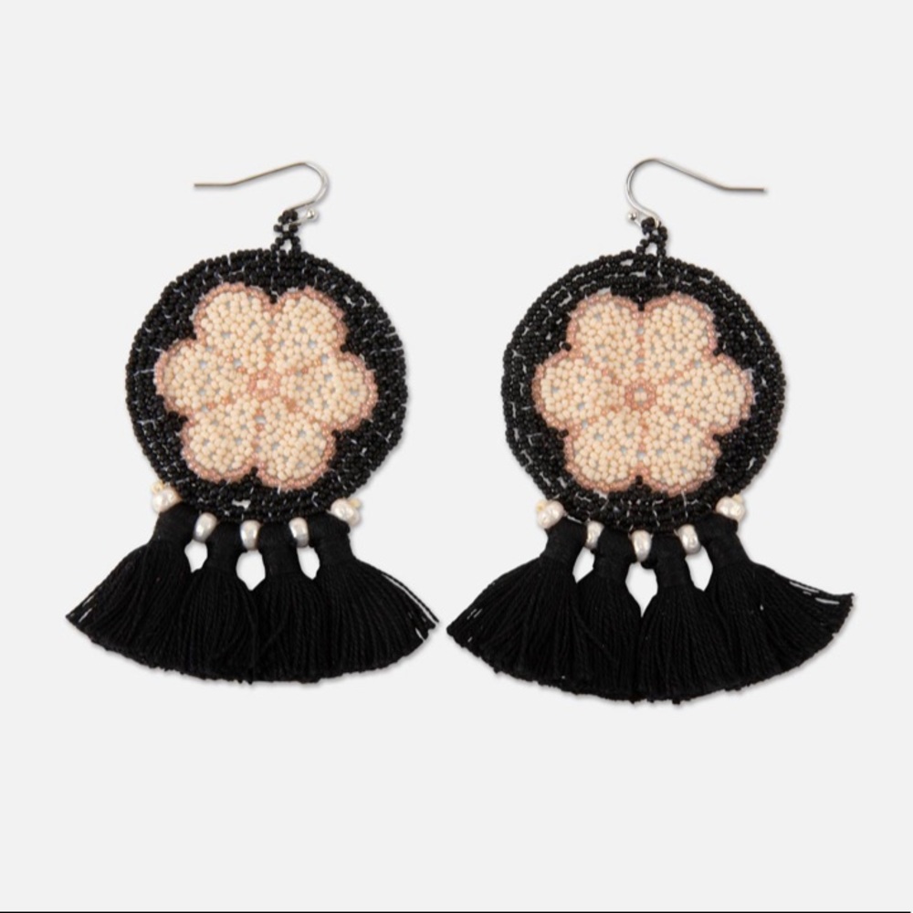 Handmade Gardenia Earrings by Noonday Collection